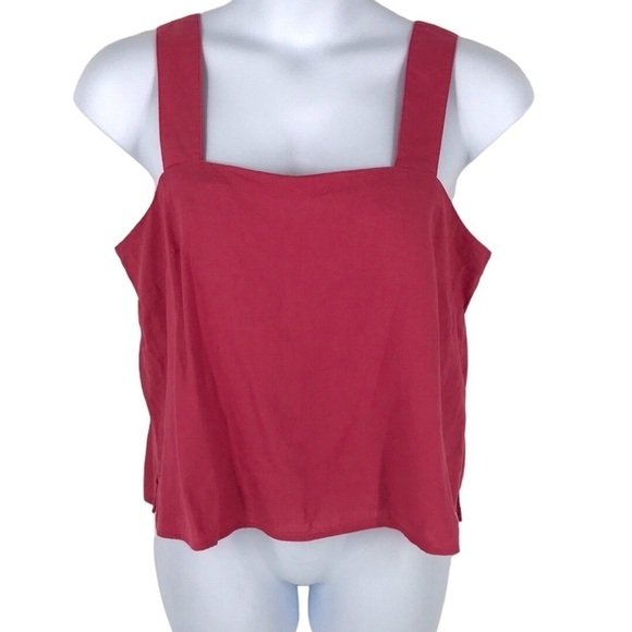 Banana Republic Linen essence tank camp Pink Size L New - Picture 1 of 9